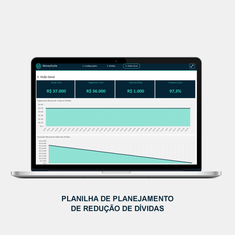 Planilha de Planejamento de Redução de Dividas